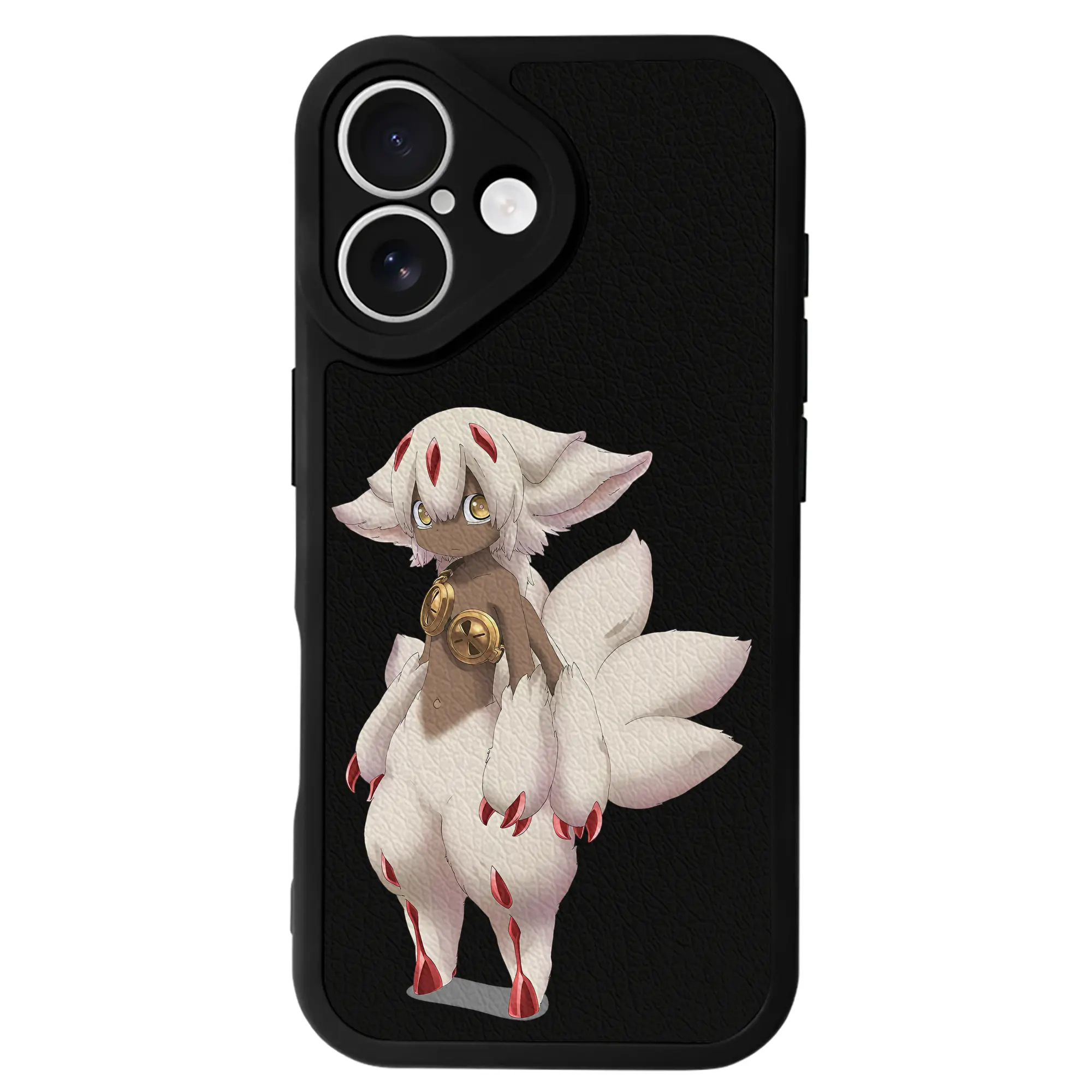 メイドインアビス グッズ,ファプタ - IPhone 16シリーズ対応 ・ シリコンスマホケース ・ レザー調 ・ 高精度フィット ・ 耐衝撃 ・ ワイヤレス充電対応 ・ 精密カット